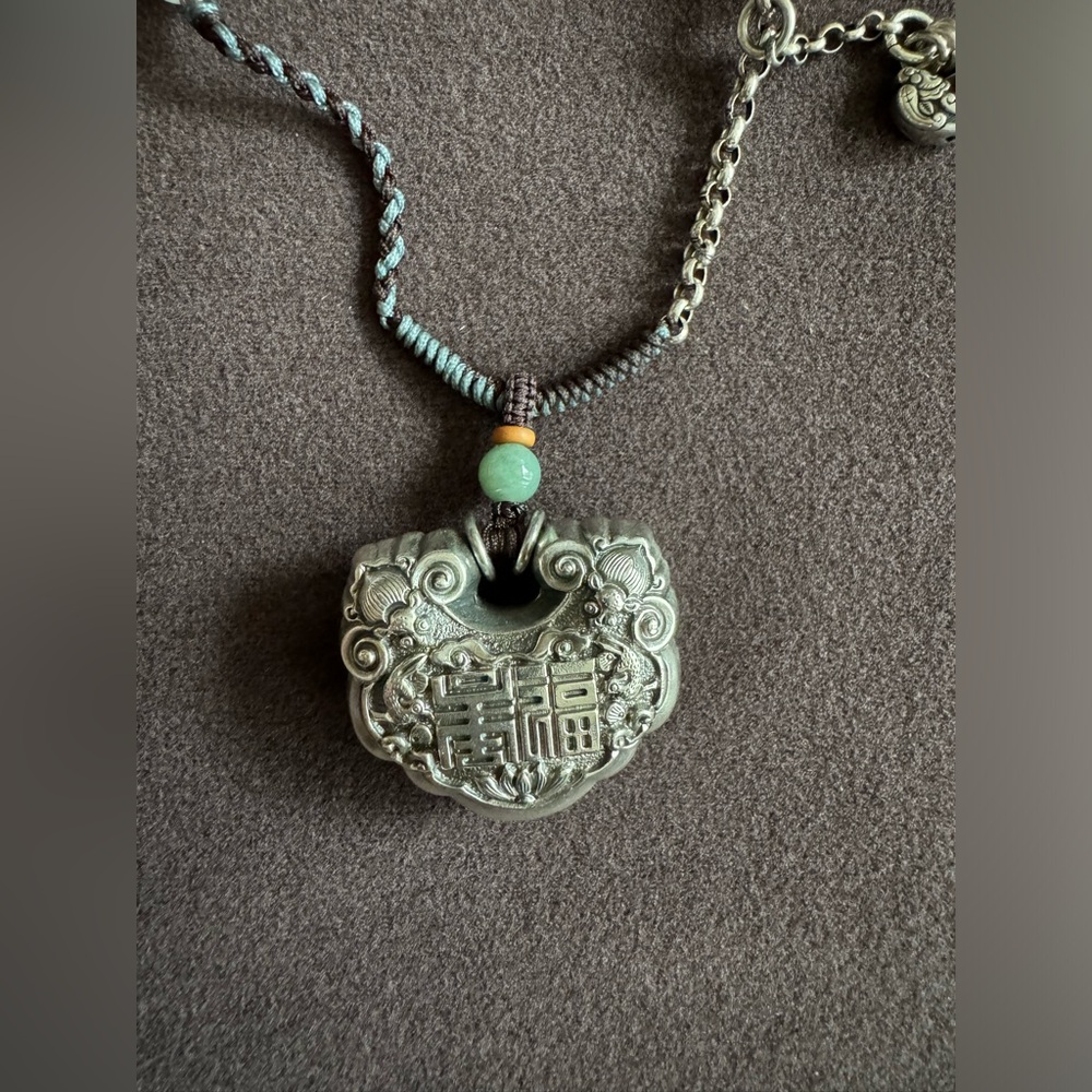 Hand-woven silver necklace - Picture 2 of 7